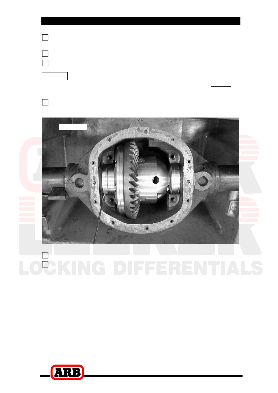 3 installing the air locker | ARB RD100 User Manual | Page 26 / 46