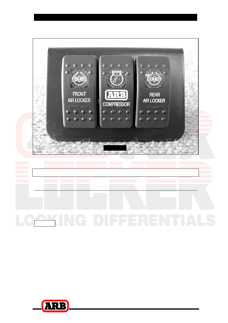 5 mounting & connecting the electrical system, Wiring the actuator system, Connection to an arb air compressor | ARB RD100 User Manual | Page 38 / 46