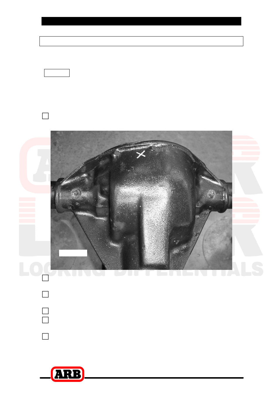 3 installing the air locker, Drilling and tapping the bulkhead port | ARB RD103 User Manual | Page 20 / 46