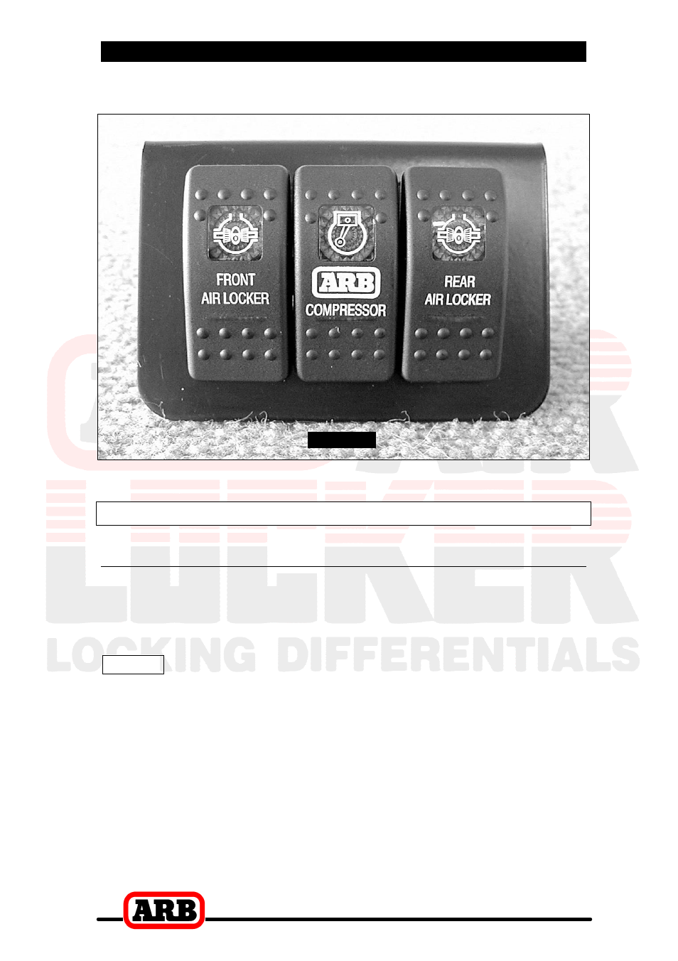 5 mounting & connecting the electrical system, Wiring the actuator system, Connection to an arb air compressor | ARB RD103 User Manual | Page 36 / 46