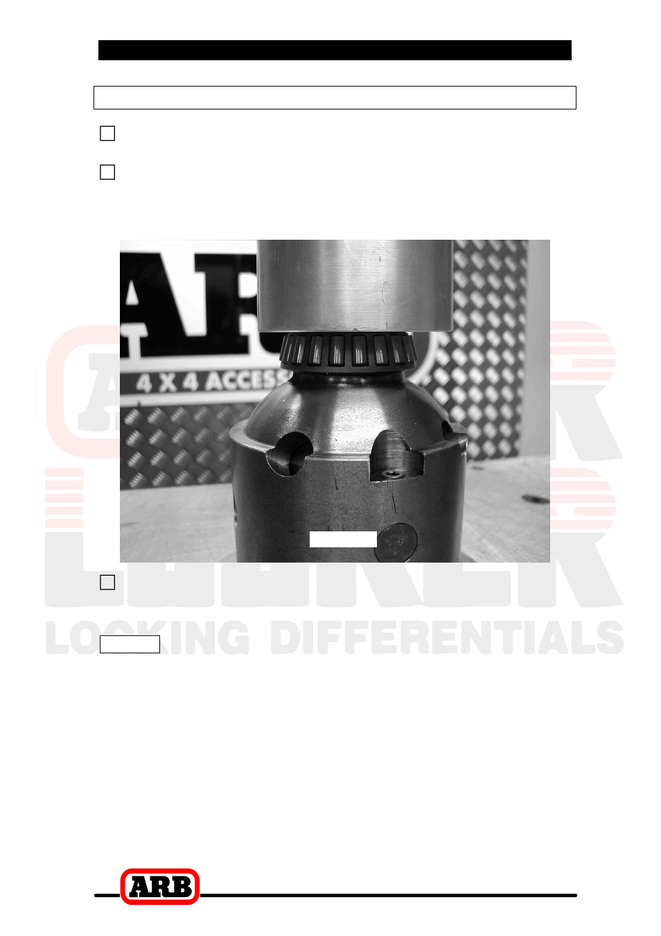 3 installing the air locker, Installing the carrier bearings | ARB RD105 User Manual | Page 16 / 46