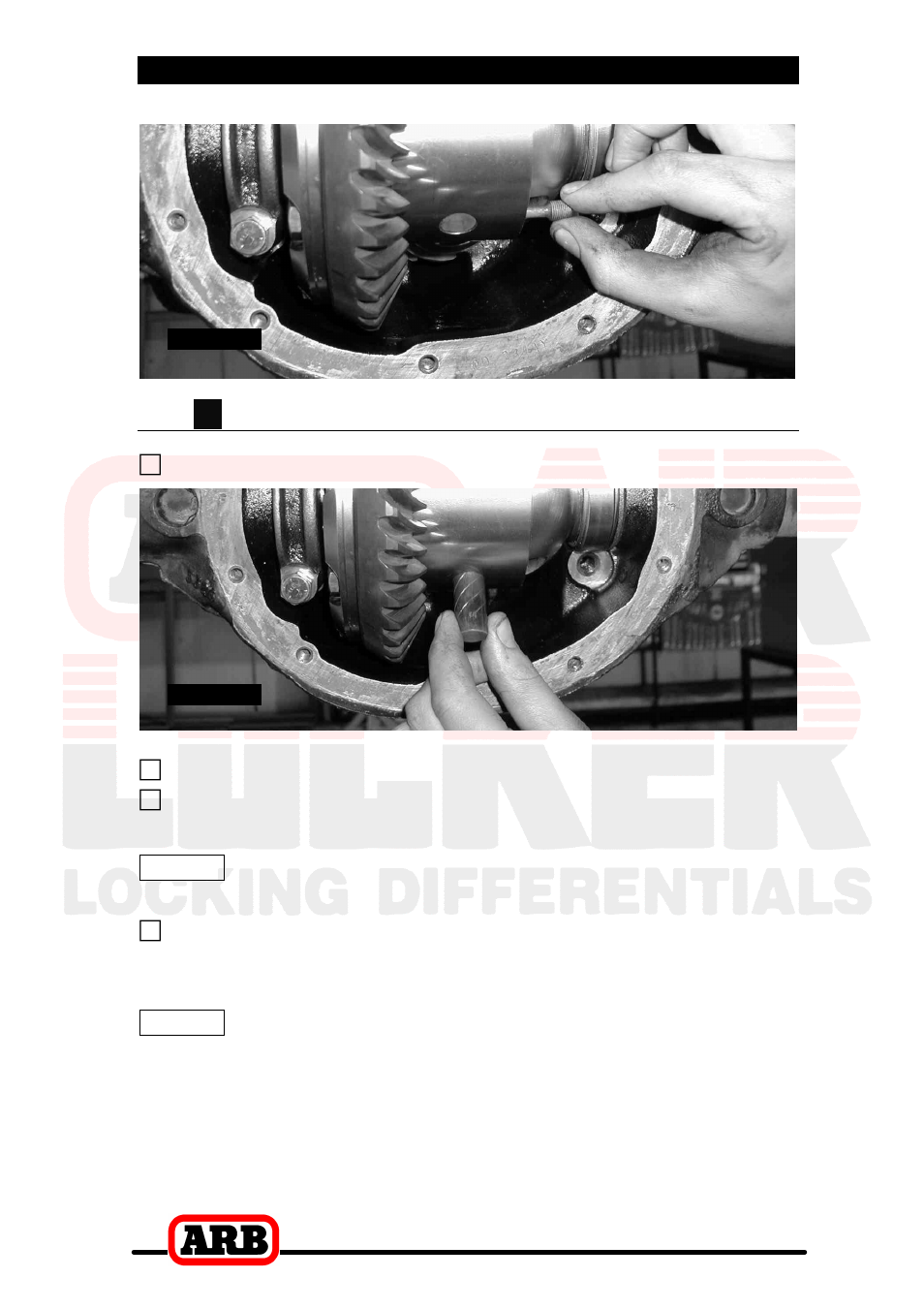 6 testing & final assembly, Reinstalling ‘c’ clip retained shafts | ARB RD105 User Manual | Page 41 / 46