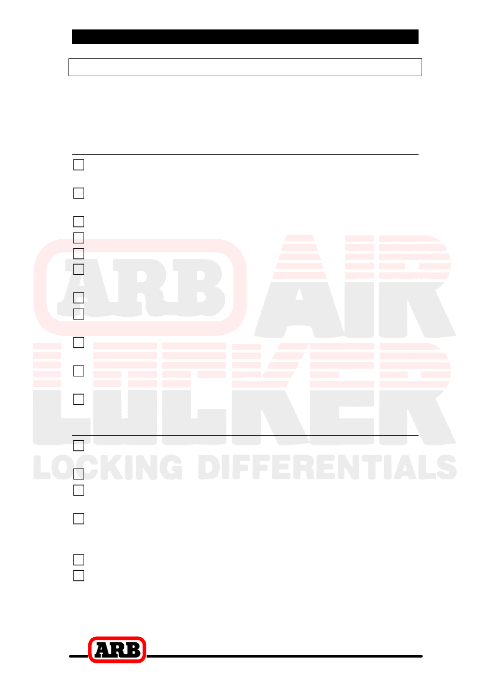 1 introduction, Tool-kit recommendations, Tools | Supplies | ARB RD105 User Manual | Page 6 / 46