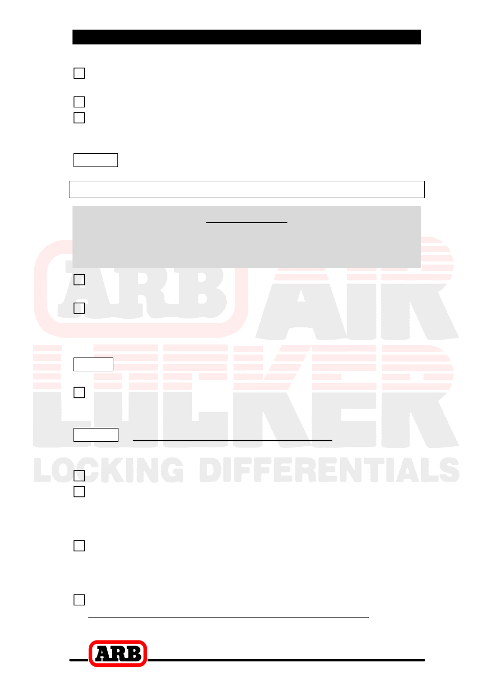 3 installing the air locker, Mounting the ring gear, Important | ARB RD125 User Manual | Page 17 / 42