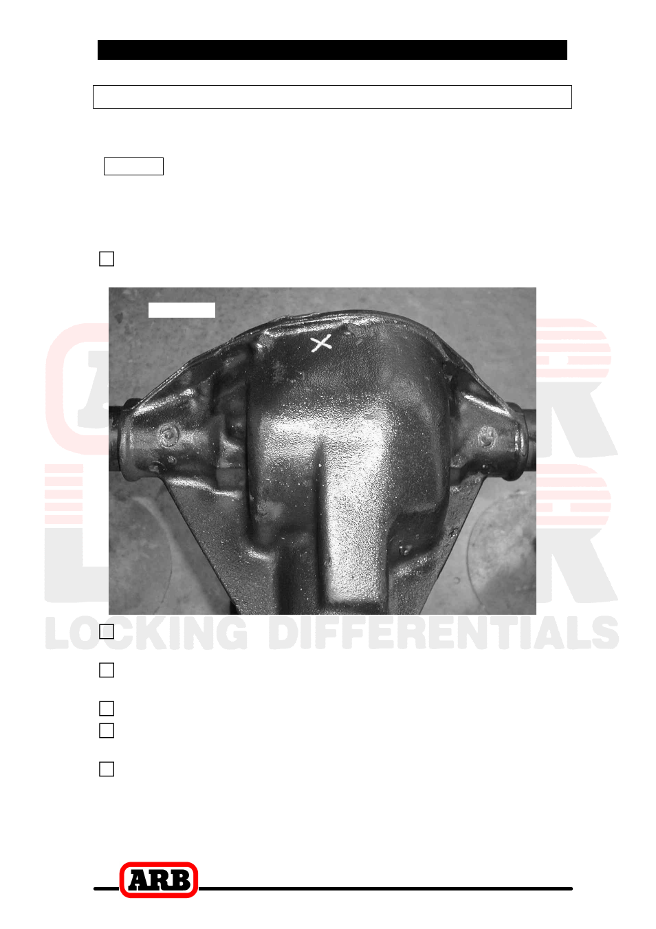 3 installing the air locker, Drilling and tapping the bulkhead port | ARB RD125 User Manual | Page 18 / 42
