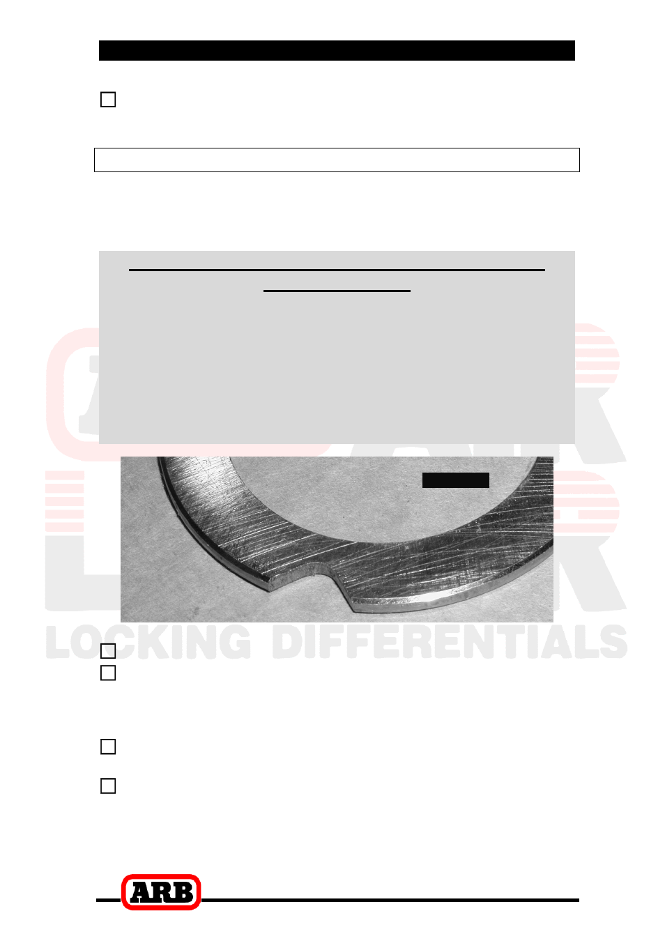 3 installing the air locker, Pre-load shimming | ARB RD117 User Manual | Page 20 / 44