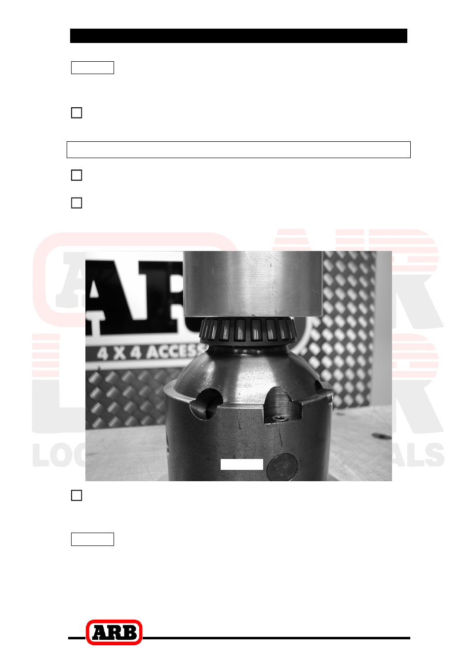 3 installing the air locker, Installing the carrier bearings | ARB RD116 User Manual | Page 13 / 44