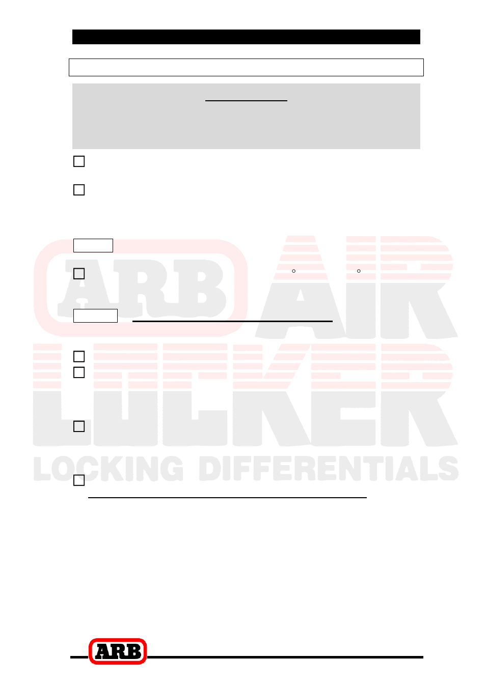 3 installing the air locker, Mounting the ring gear, Important | ARB RD116 User Manual | Page 17 / 44