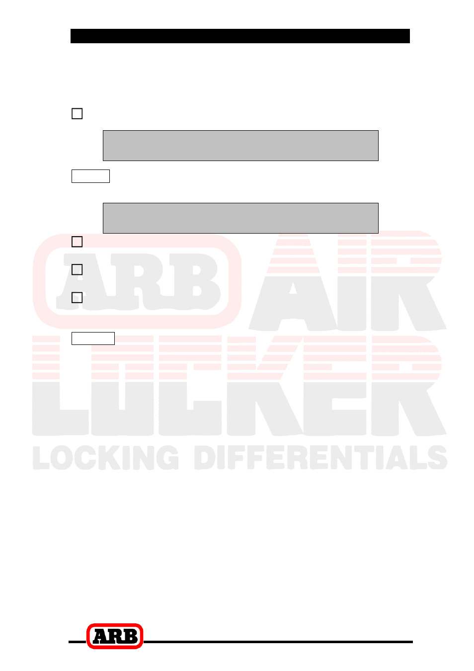 A – c = b, A – b – c, 3 installing the air locker | Replacement shim pac, Zero | ARB RD109 User Manual | Page 16 / 42