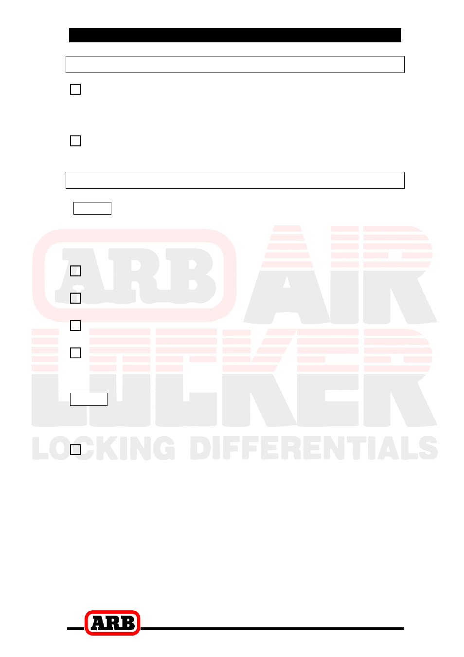 2 removing the existing differential, Vehicle support, Differential fluid drain | ARB RD109 User Manual | Page 7 / 42