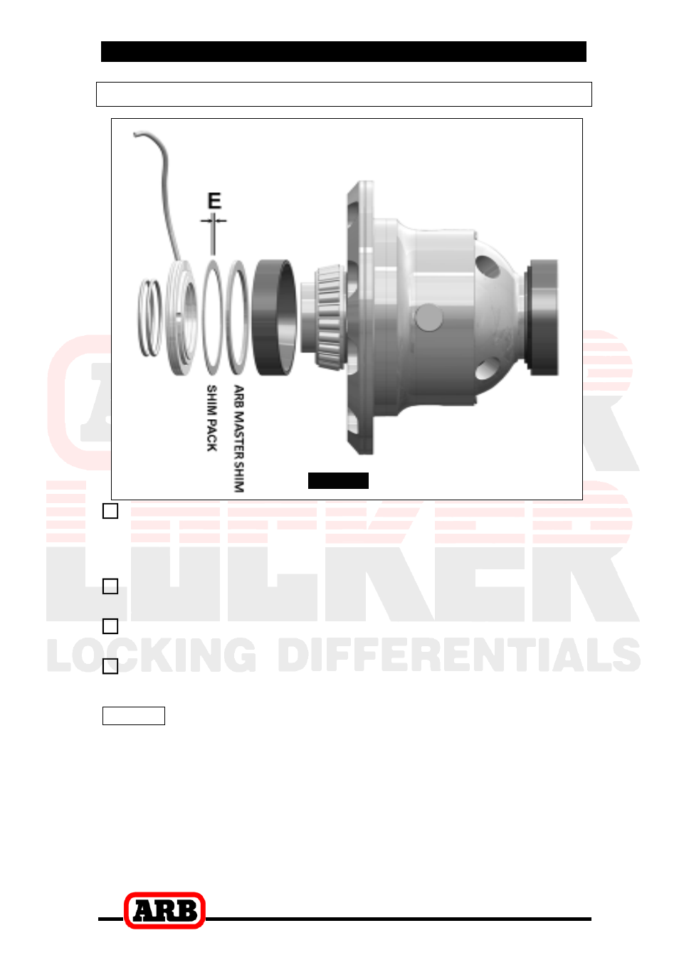 4 assembling the differential carrier, Air locker differential, 4 installing the air locker | Assembling the differential carrier | ARB RD158 User Manual | Page 17 / 38