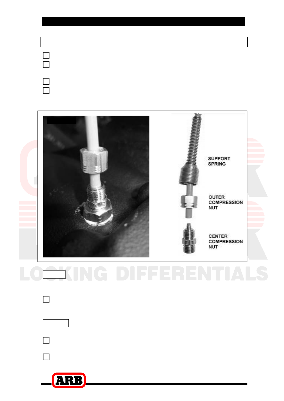 3 connection to the bulkhead fitting, 5 installing the air system, Connection to the bulkhead fitting | ARB RD158 User Manual | Page 28 / 38