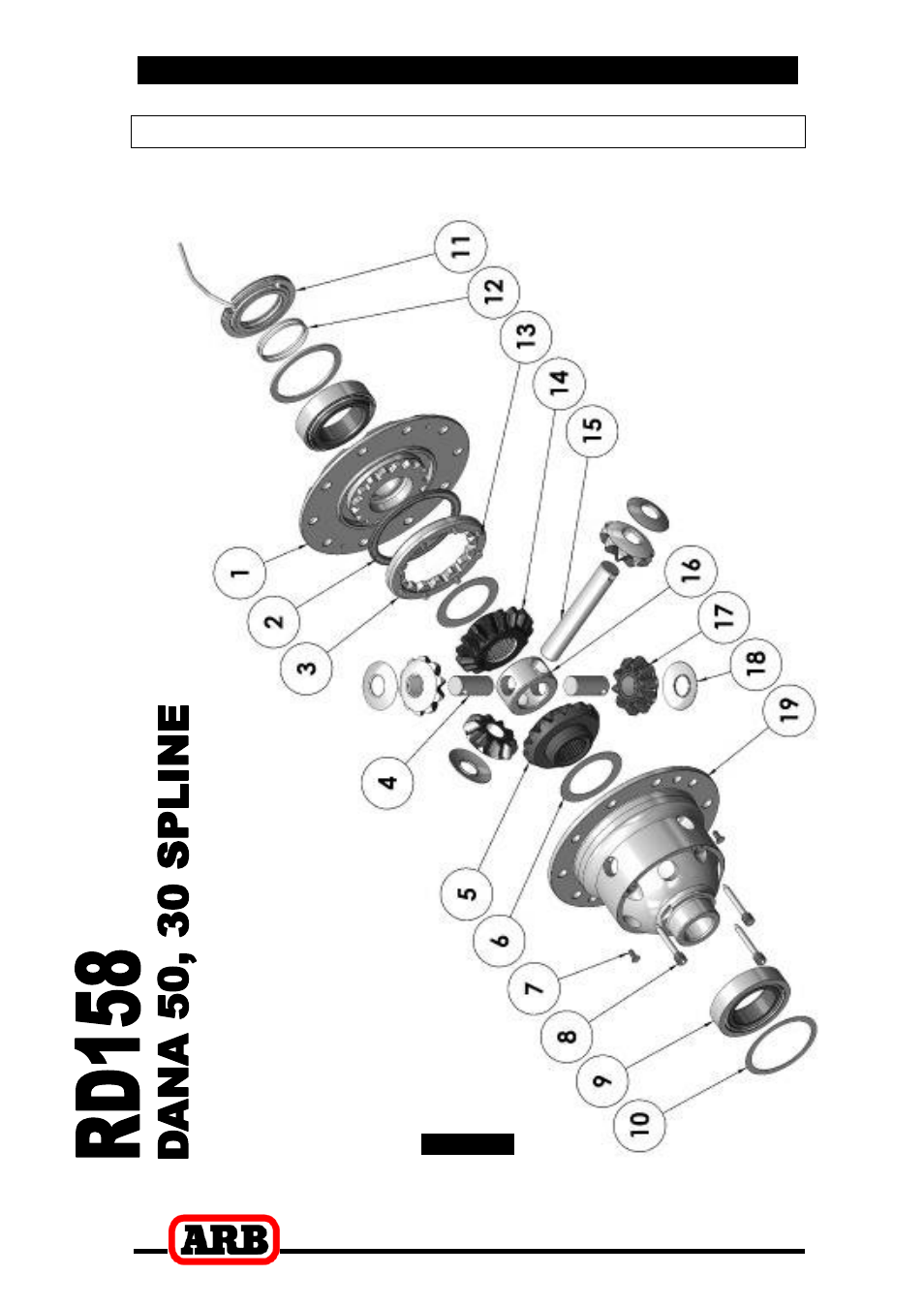 1 exploded assembly diagram, 8 parts list, Exploded assembly diagram | ARB RD158 User Manual | Page 37 / 38