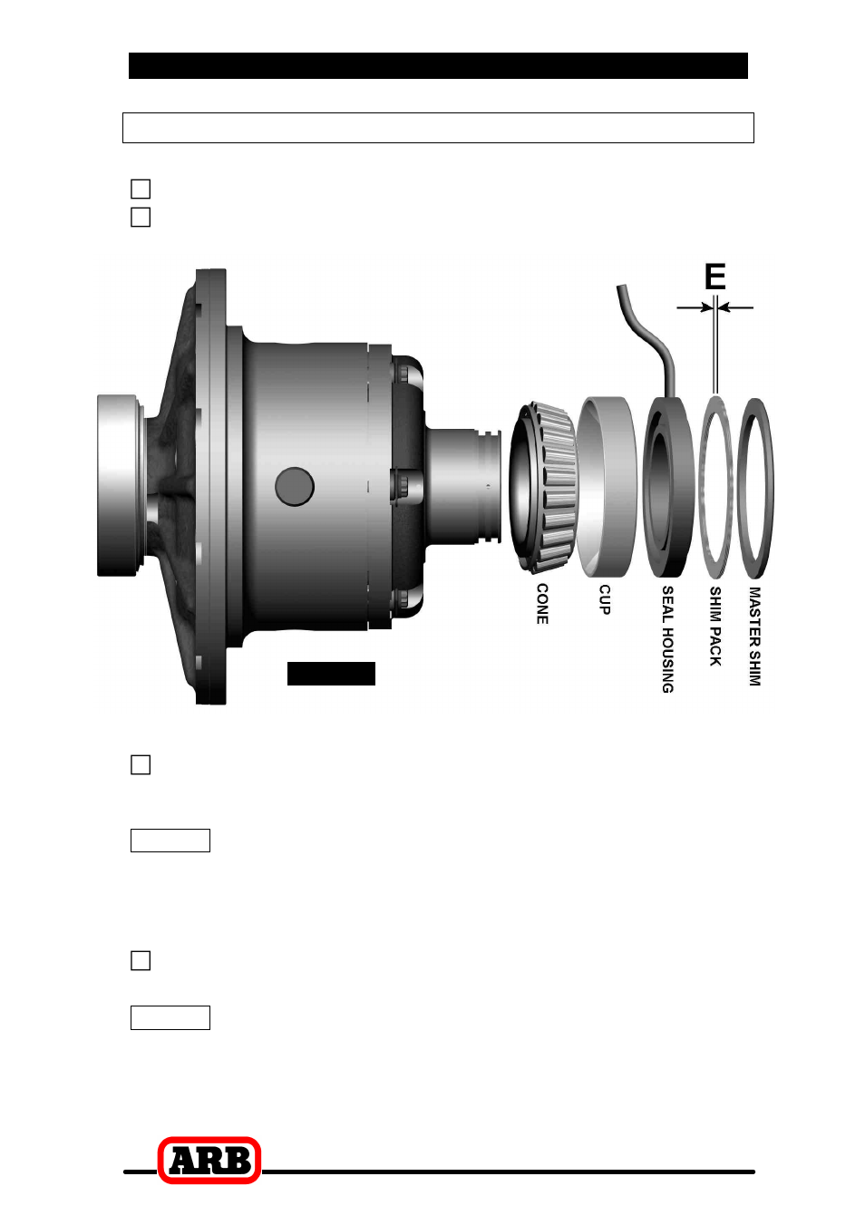 4 installing the air locker, Assembling the differential carrier | ARB RD158 User Manual | Page 17 / 44