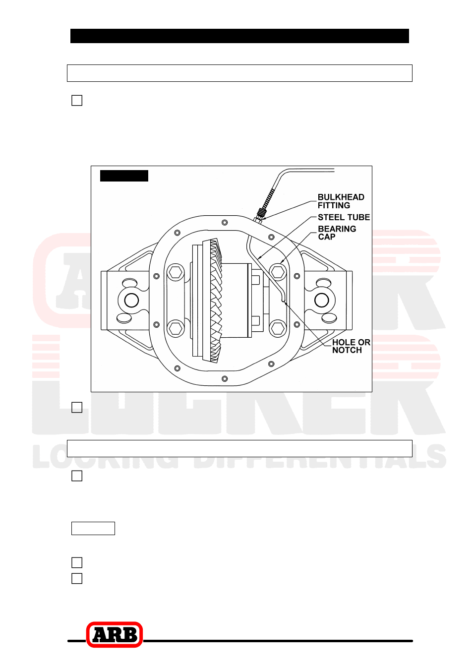 4 installing the air locker, Profiling the seal housing tube, Setting up the bulkhead fitting | ARB RD158 User Manual | Page 26 / 44