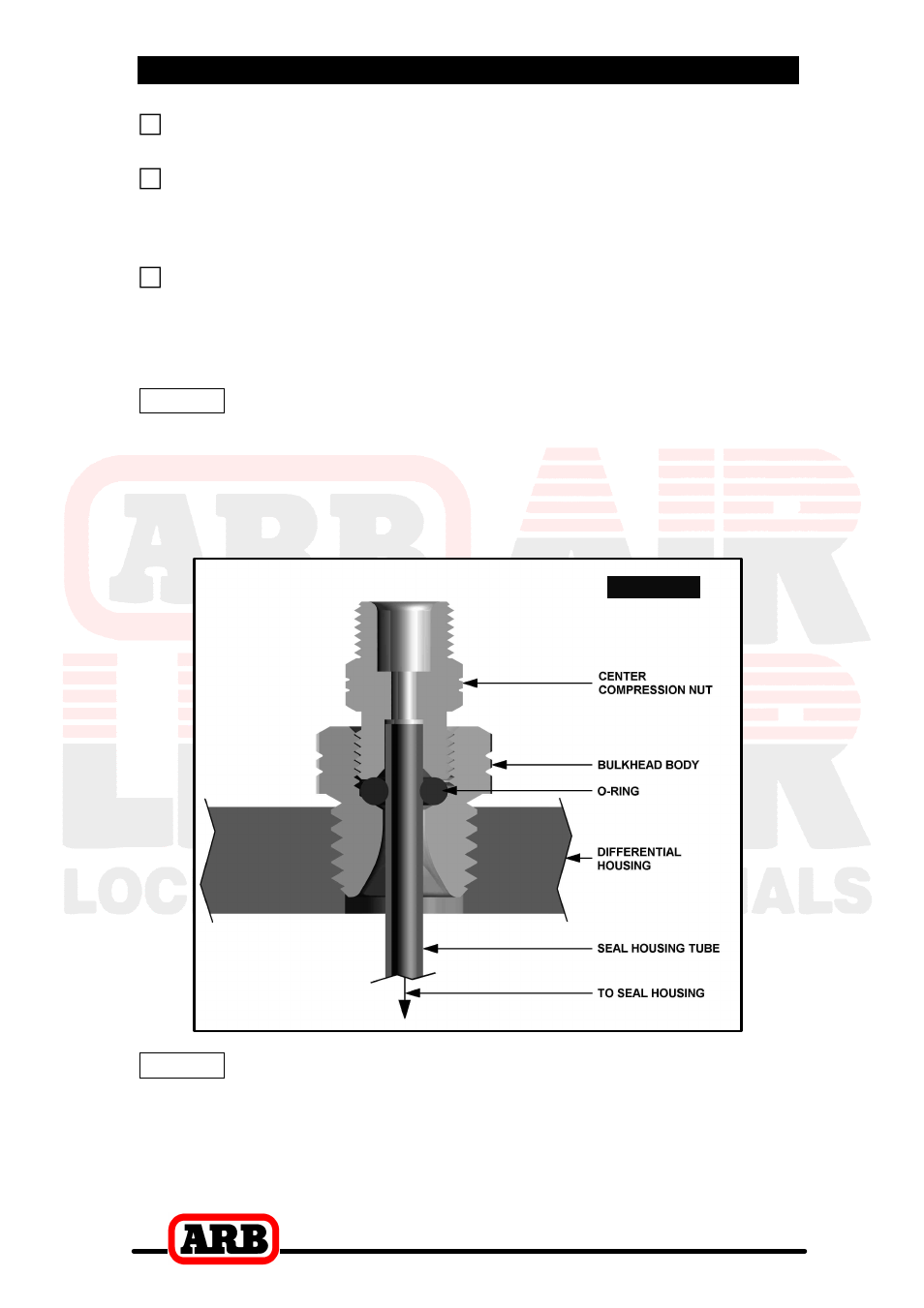 4 installing the air locker | ARB RD158 User Manual | Page 27 / 44