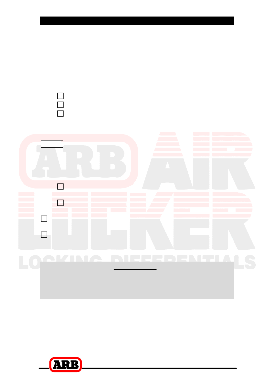 5 installing the air system, Connection to an alternate air source, Important | ARB RD158 User Manual | Page 30 / 44