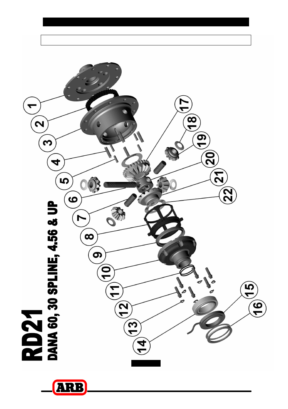 8 parts list, Exploded assembly diagram | ARB RD158 User Manual | Page 43 / 44