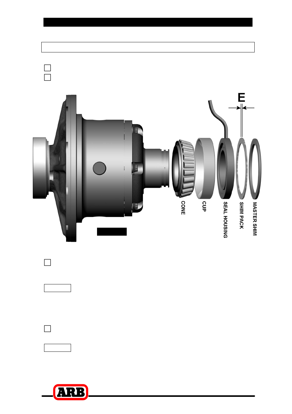 4 installing the air locker, Assembling the differential carrier | ARB RD115 User Manual | Page 17 / 44