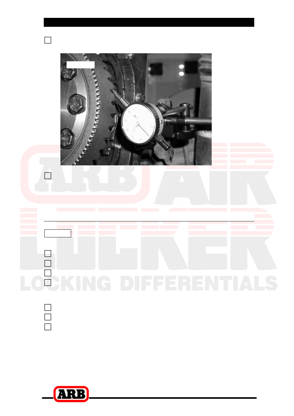 4 installing the air locker, Re-shimming the backlash | ARB RD80 User Manual | Page 25 / 44