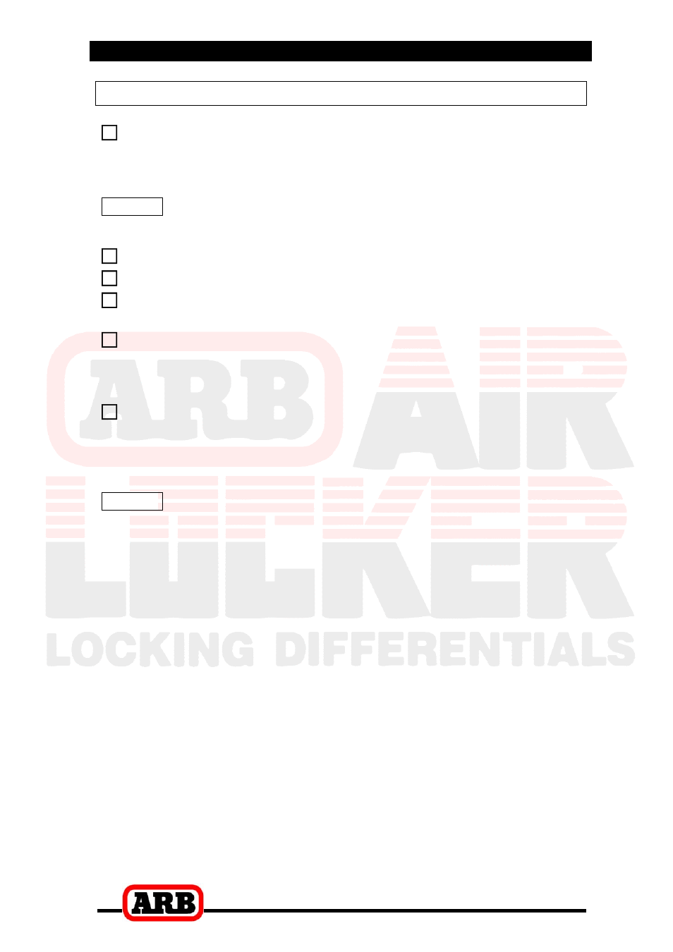 4 installing the air locker, Setting up the bulkhead fitting | ARB RD82 User Manual | Page 23 / 40