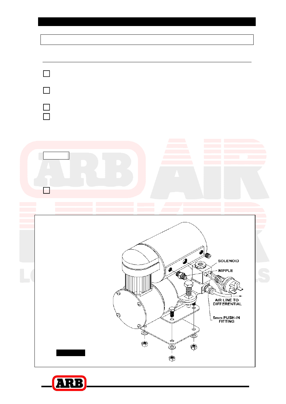 Air compressor | ARB RD82 User Manual | Page 26 / 40
