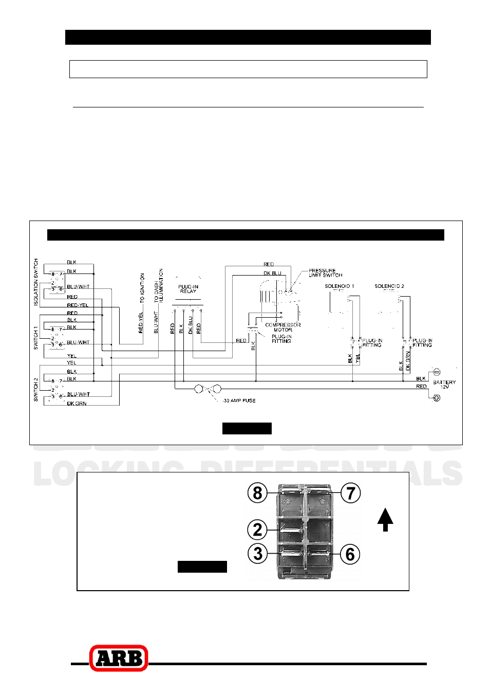 Switch terminal identification up | ARB RD82 User Manual | Page 32 / 40