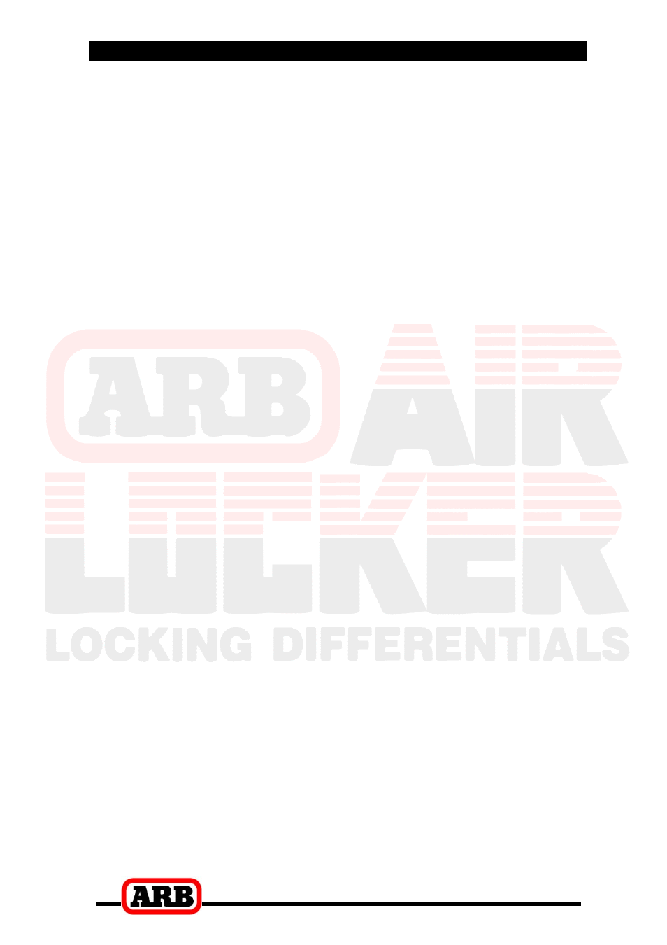 7 testing & final assembly | ARB RD82 User Manual | Page 38 / 40