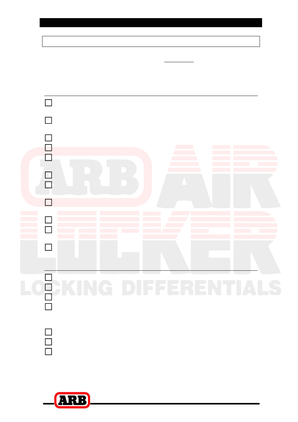 1 introduction, Tool-kit recommendations, Tools | Supplies | ARB RD81 User Manual | Page 6 / 40