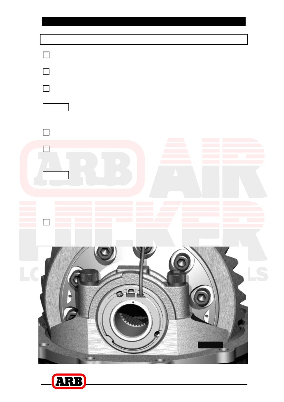 3 installing the air locker, Assembling the seal housing | ARB RD119 User Manual | Page 19 / 40