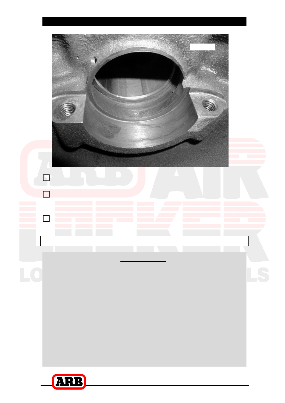 3 installing the air locker, Installing the carrier bearings, Important | ARB RD84 User Manual | Page 14 / 44
