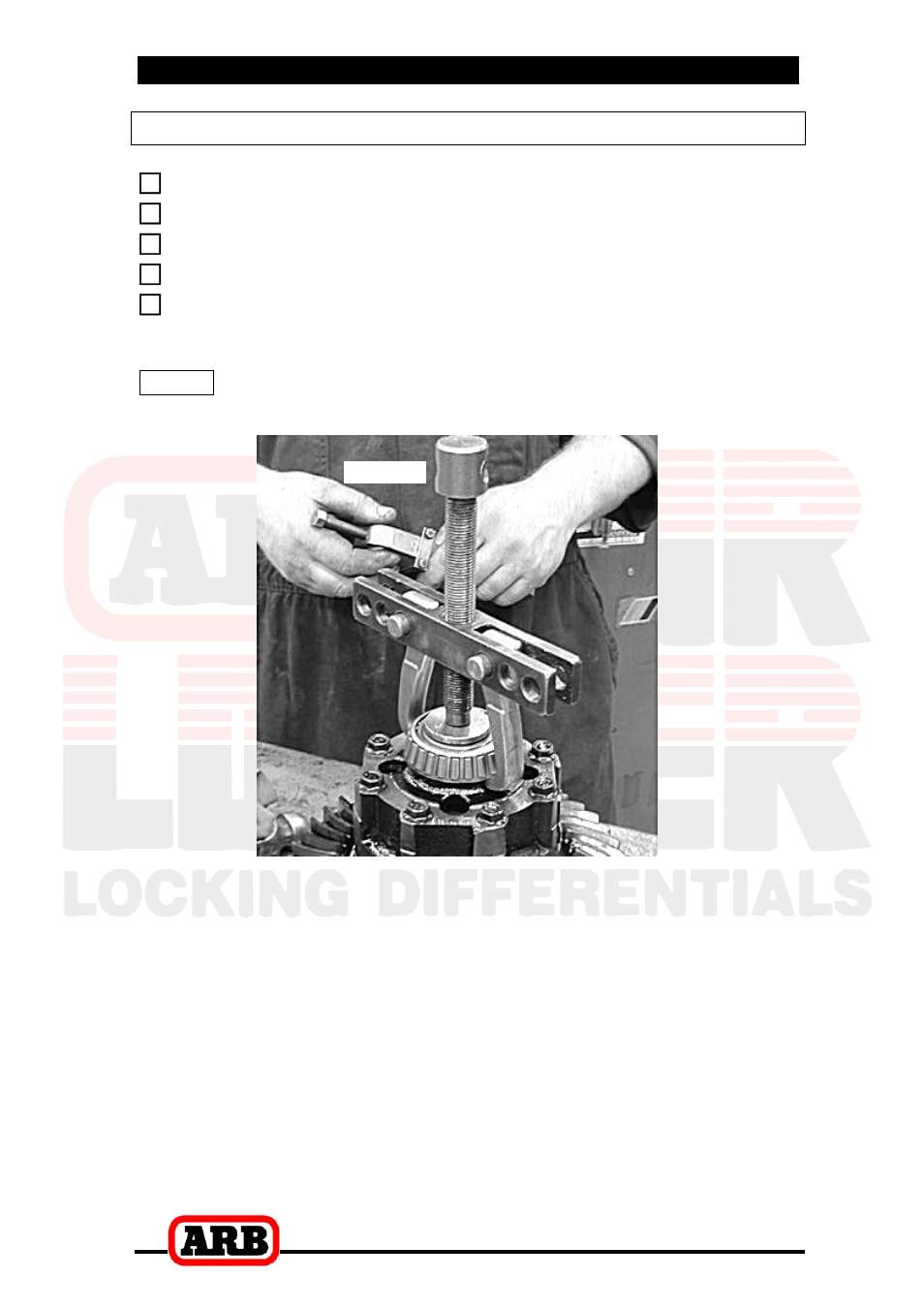2 removing the existing differential, Removing the differential carrier | ARB RD132 User Manual | Page 10 / 40