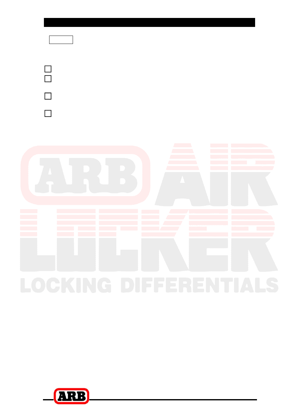 4 installing the air system | ARB RD132 User Manual | Page 29 / 40