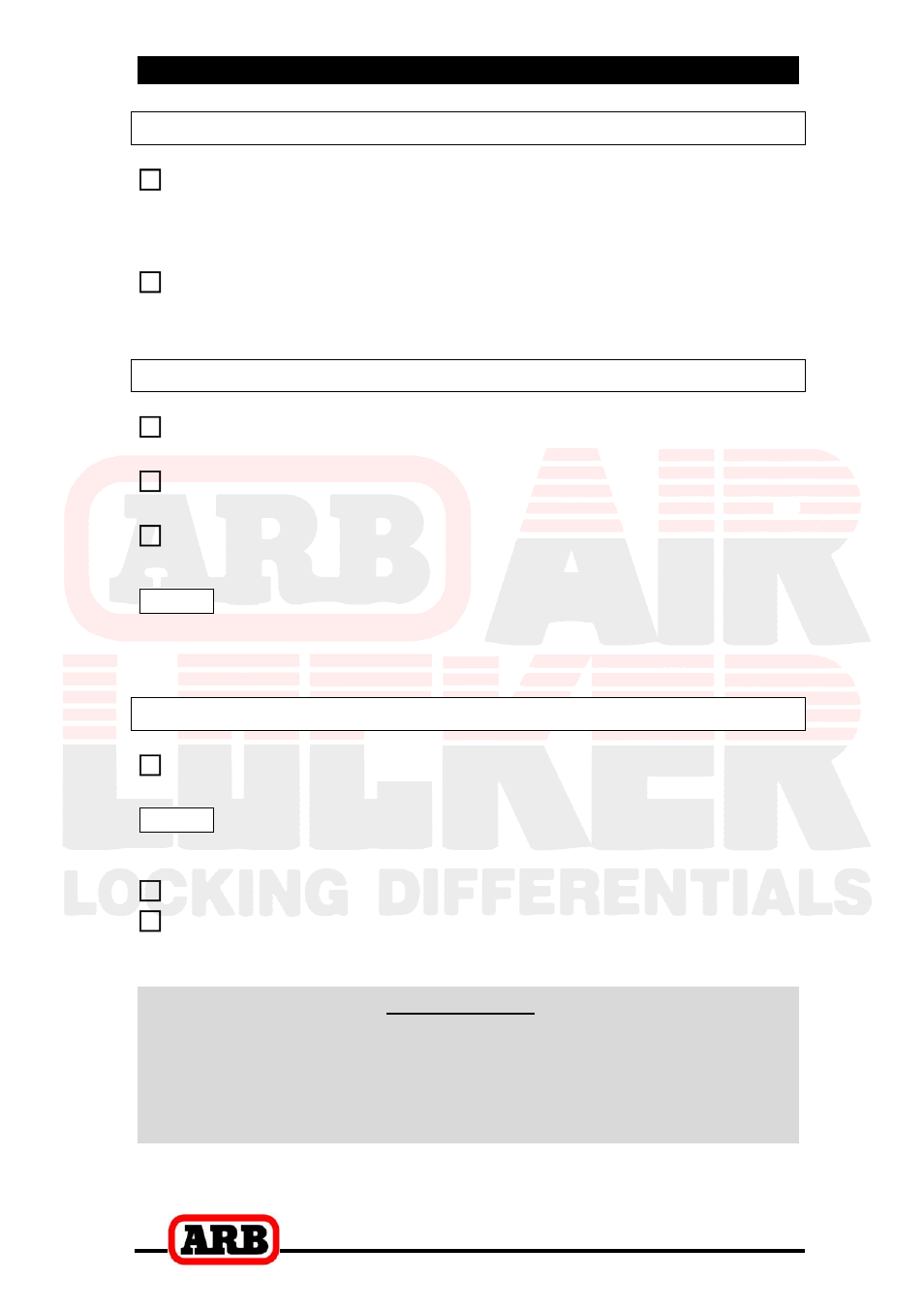 2 removing the existing differential, Vehicle support, Differential fluid drain | Removal of the axles and differential, Important | ARB RD132 User Manual | Page 7 / 40