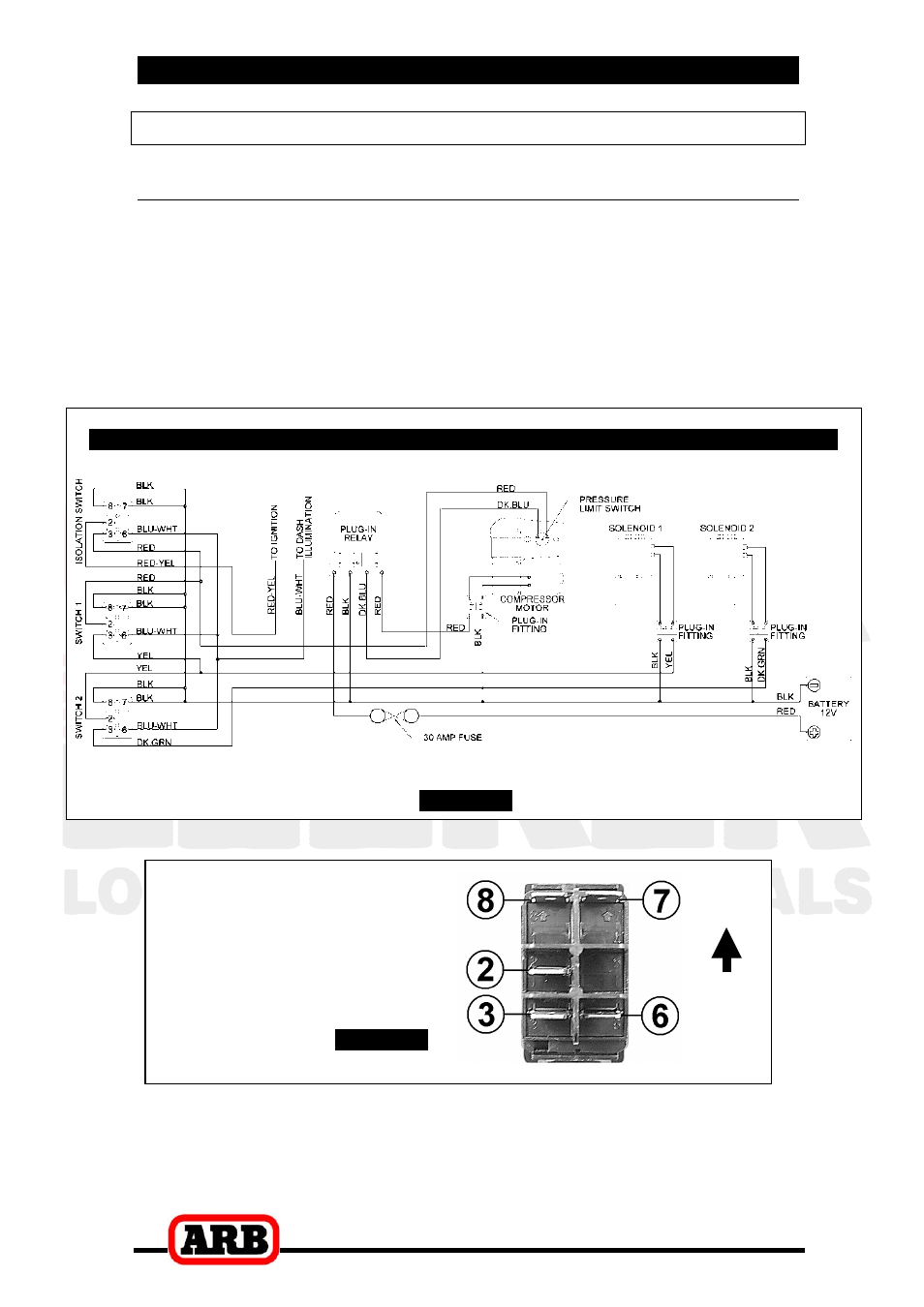 Switch terminal identification up | ARB RD05 User Manual | Page 31 / 38