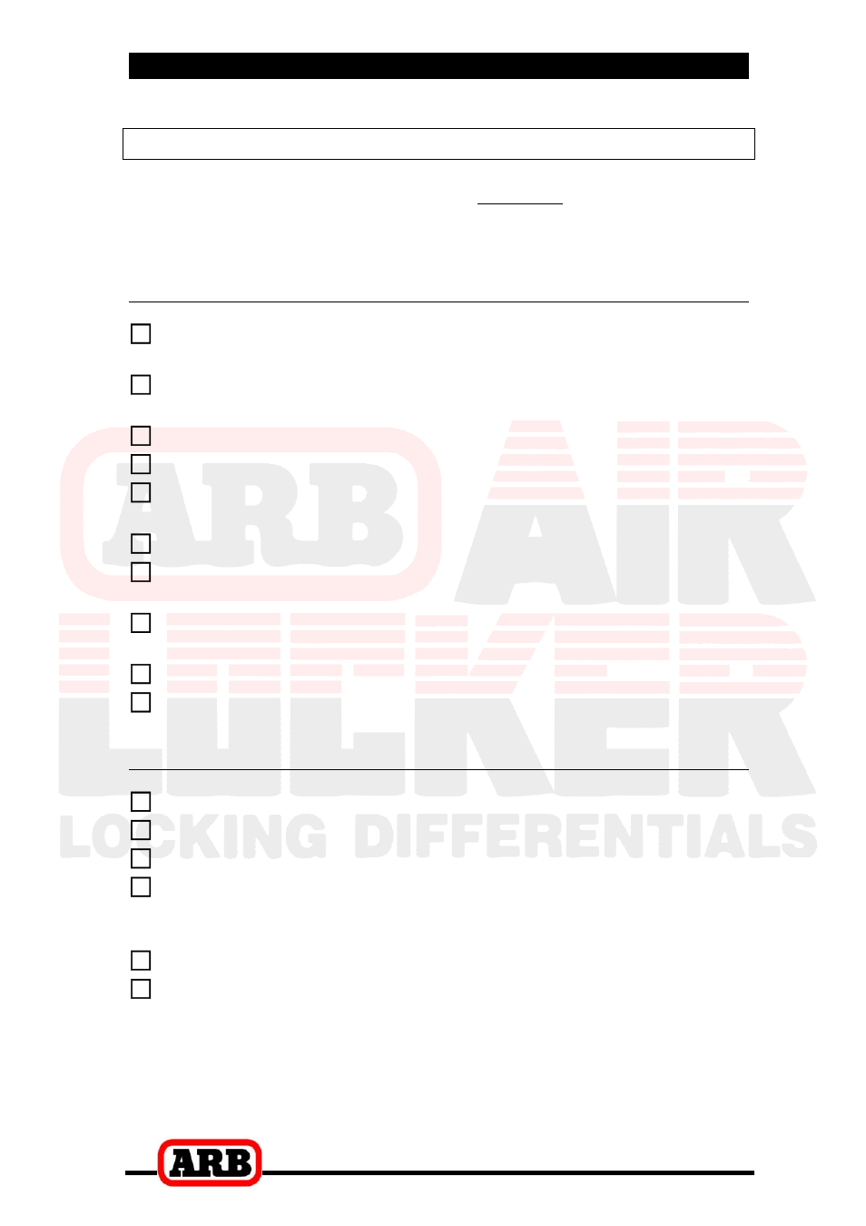1 introduction, Tool-kit recommendations, Tools | Supplies | ARB RD05 User Manual | Page 6 / 38