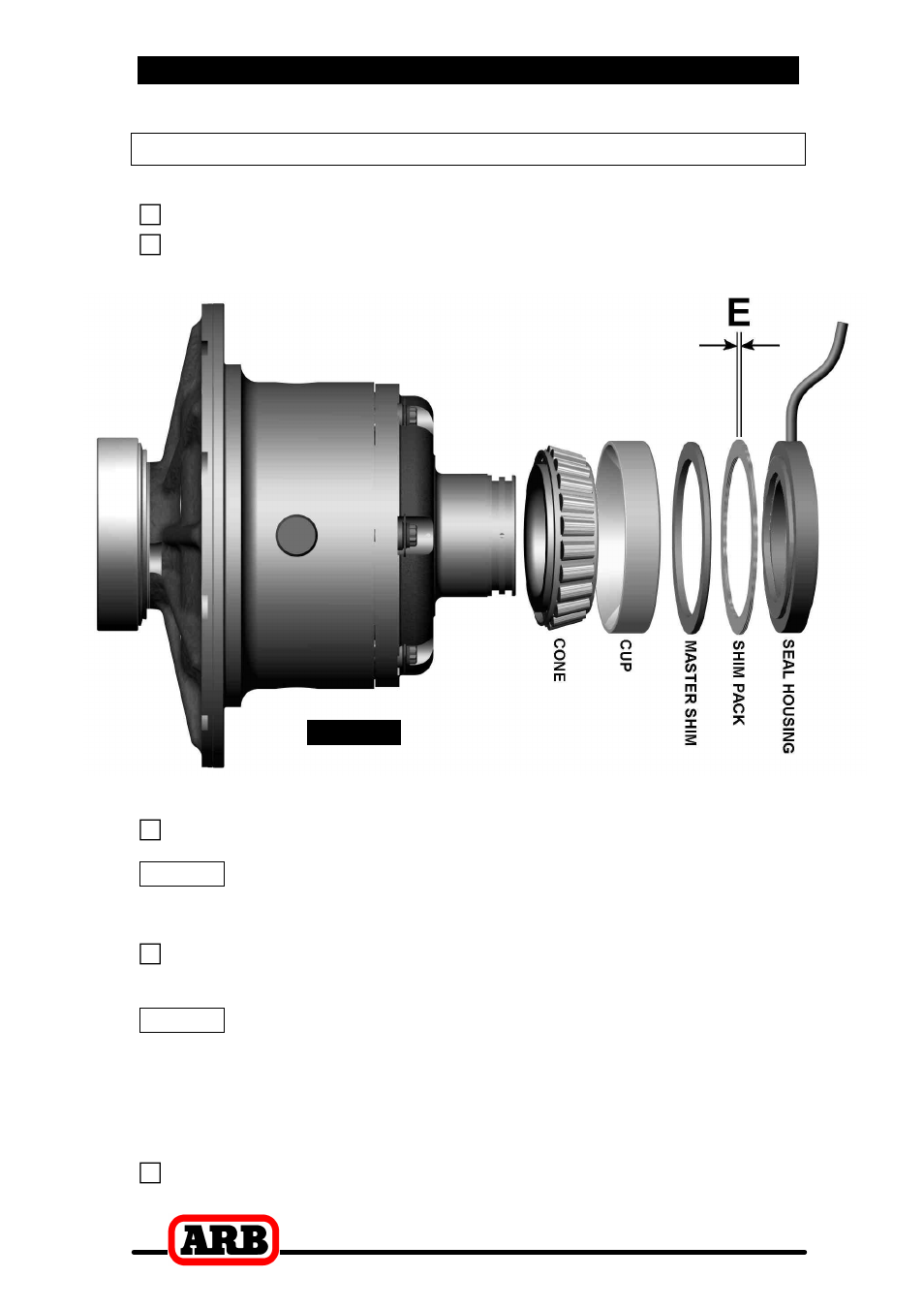 4 installing the air locker, Assembling the differential carrier | ARB RD12 User Manual | Page 17 / 44