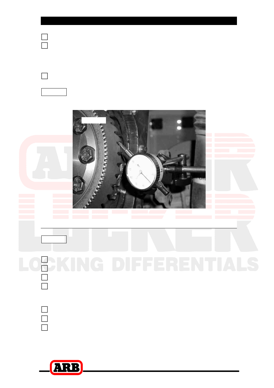 4 installing the air locker, Re-shimming the backlash | ARB RD12 User Manual | Page 19 / 44