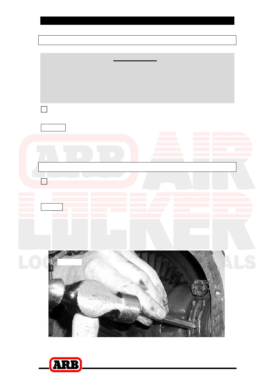 2 removing the existing differential, Removing the axles, Important | Marking the bearing caps | ARB RD114 User Manual | Page 8 / 36