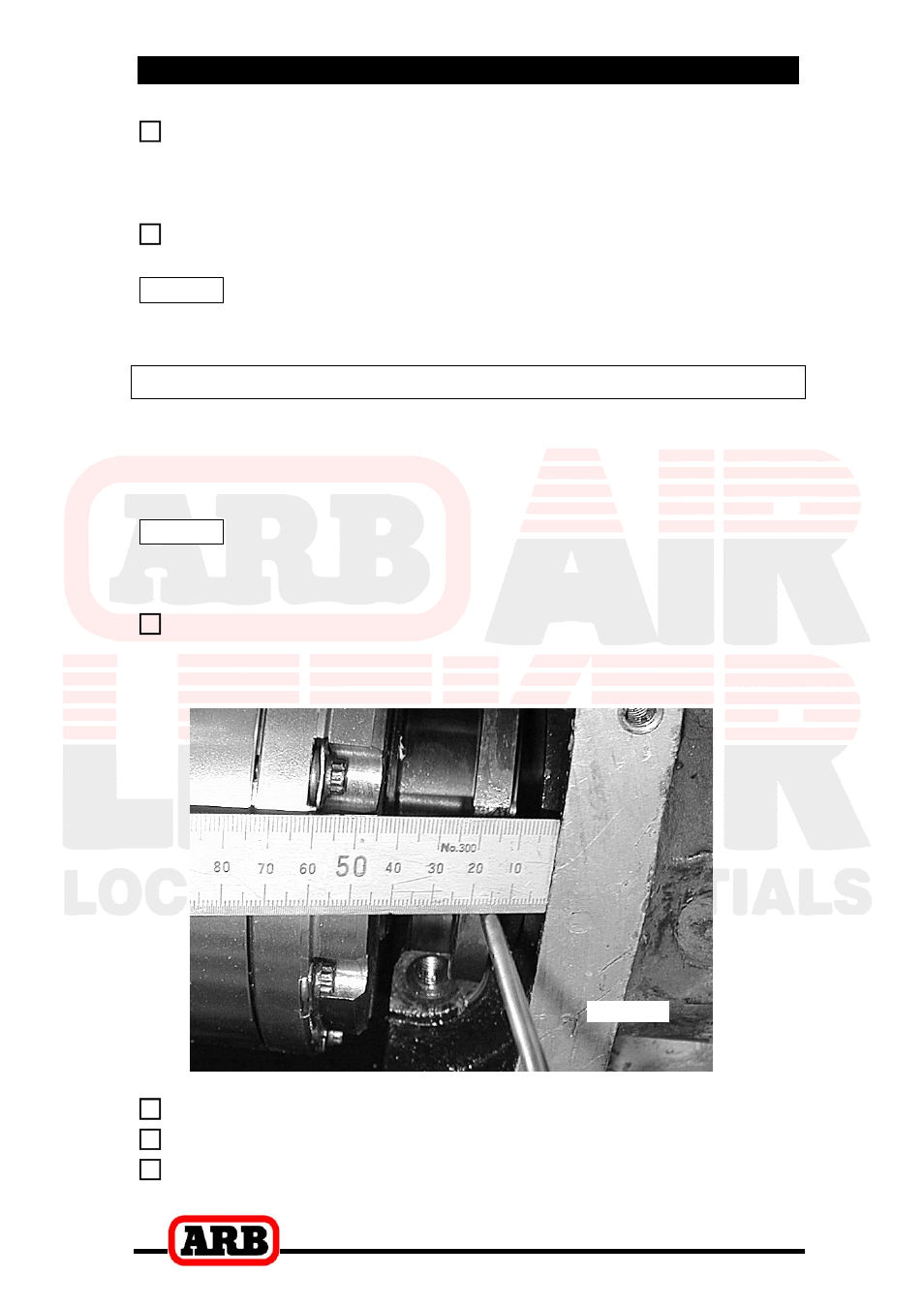 3 installing the air locker, Marking the bearing cap for tube clearance | ARB RD40 User Manual | Page 15 / 38