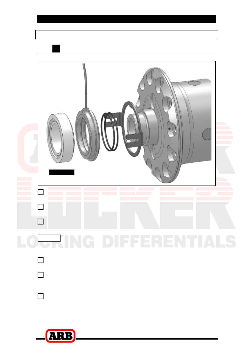 4 assembling the seal housing, 1 a ifs clamshell seal housing assembly, 3 installing the air locker | Assembling the seal housing, Ifs clamshell seal housing assembly | ARB RD197 User Manual | Page 19 / 42