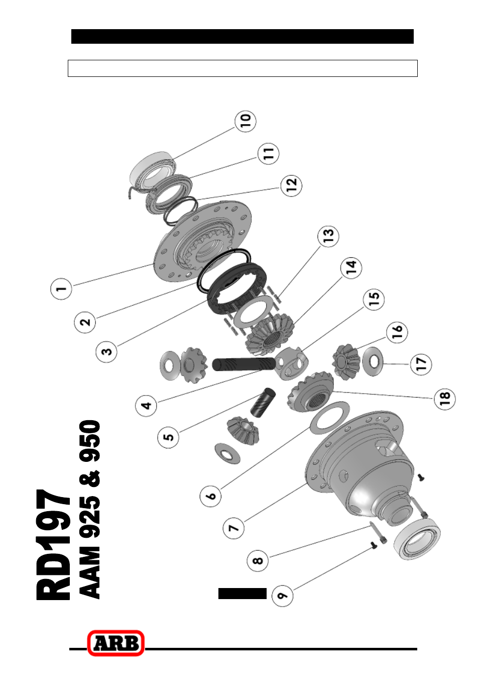1 exploded assembly diagram, 7 parts list, Exploded assembly diagram | ARB RD197 User Manual | Page 41 / 42