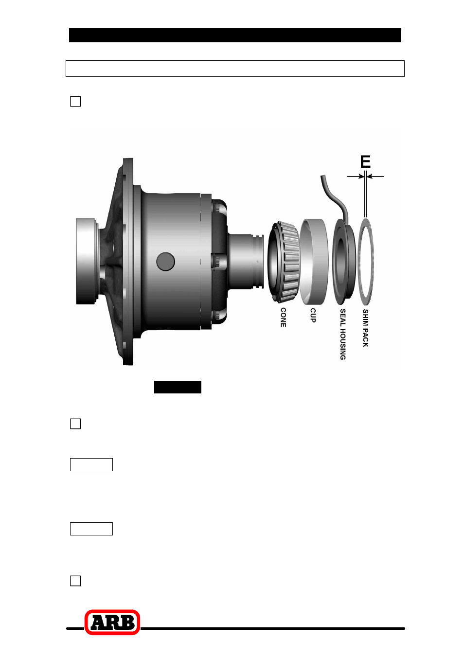 4 installing the air locker, Assembling the differential carrier | ARB RD94 User Manual | Page 16 / 40