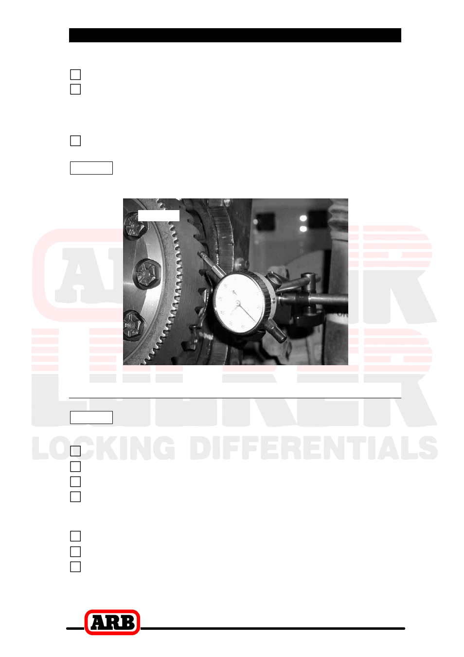 4 installing the air locker, Re-shimming the backlash | ARB RD44 User Manual | Page 20 / 46