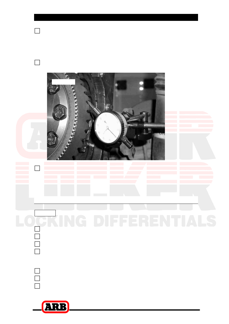 4 installing the air locker, Re-shimming the backlash | ARB RD44 User Manual | Page 26 / 46