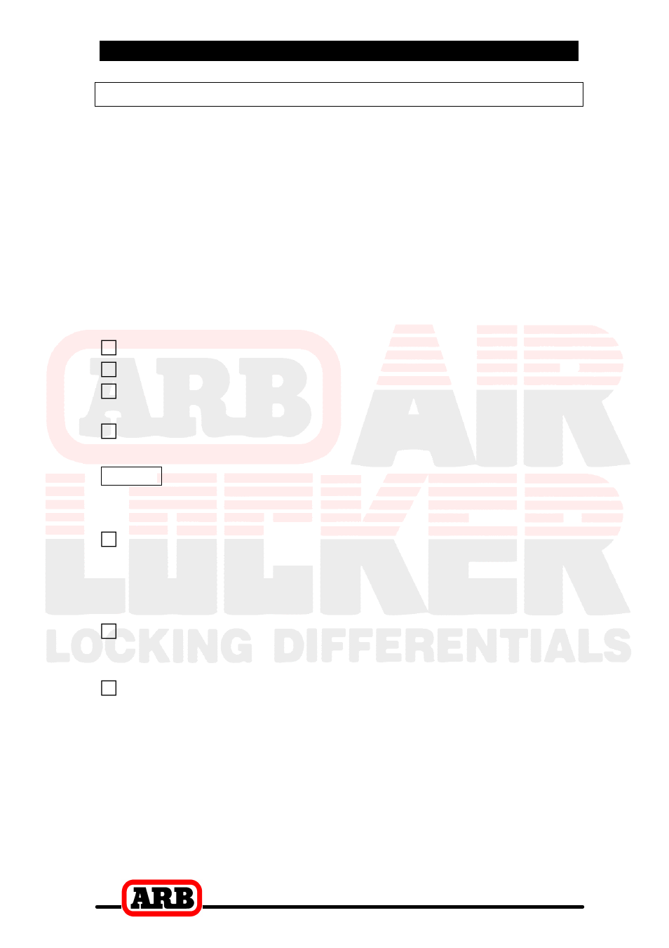 3 bench measurement, Measurement for pre-load shimming | ARB RD85 User Manual | Page 11 / 42