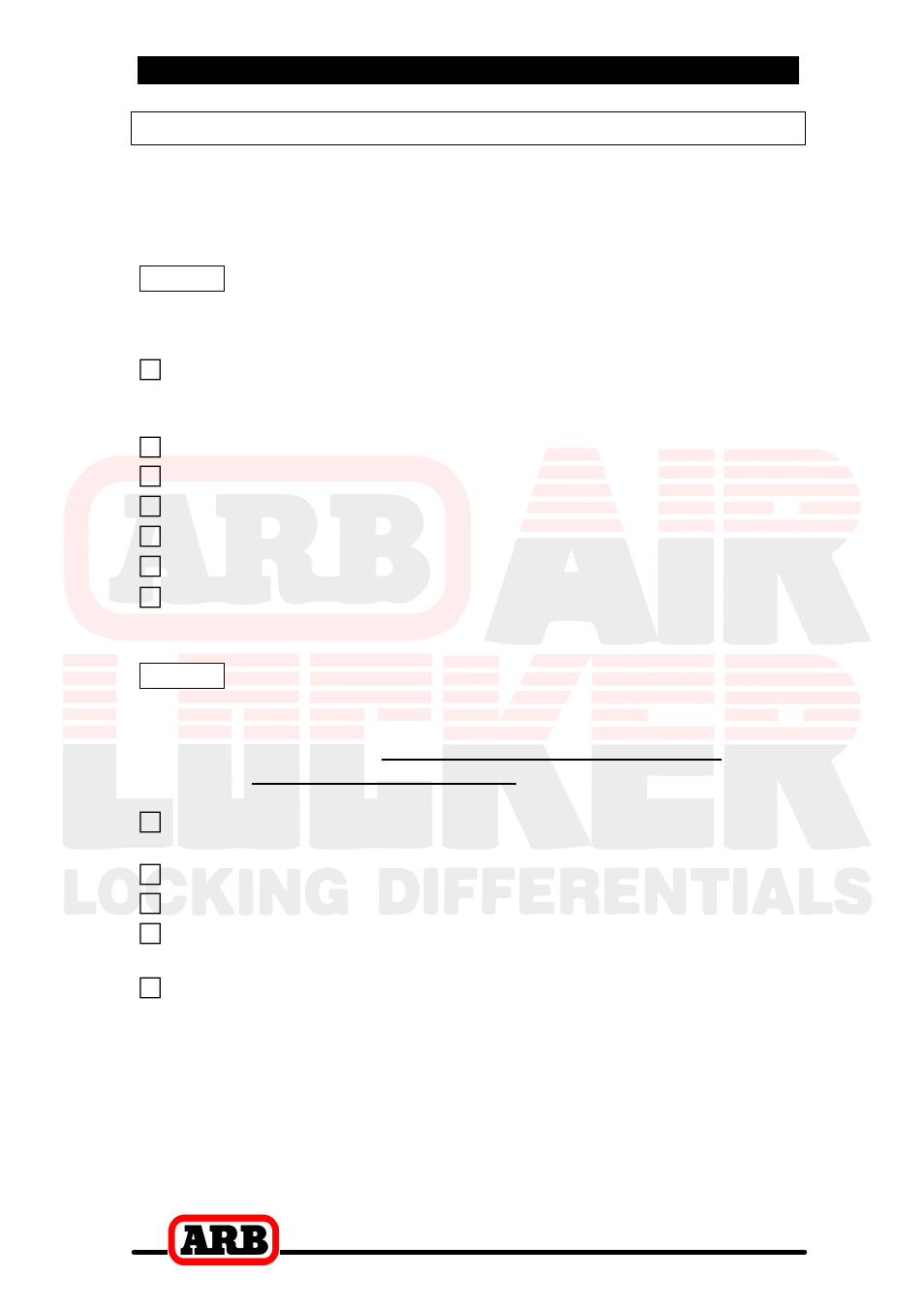 4 installing the air locker, Marking the bearing cap for tube clearance | ARB RD85 User Manual | Page 20 / 42
