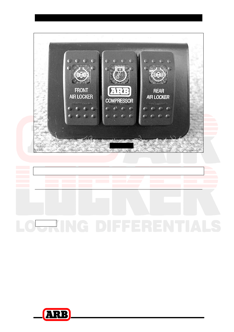 6 mounting & connecting the electrical system, Wiring the actuator system, Connection to an arb air compressor | ARB RD85 User Manual | Page 34 / 42