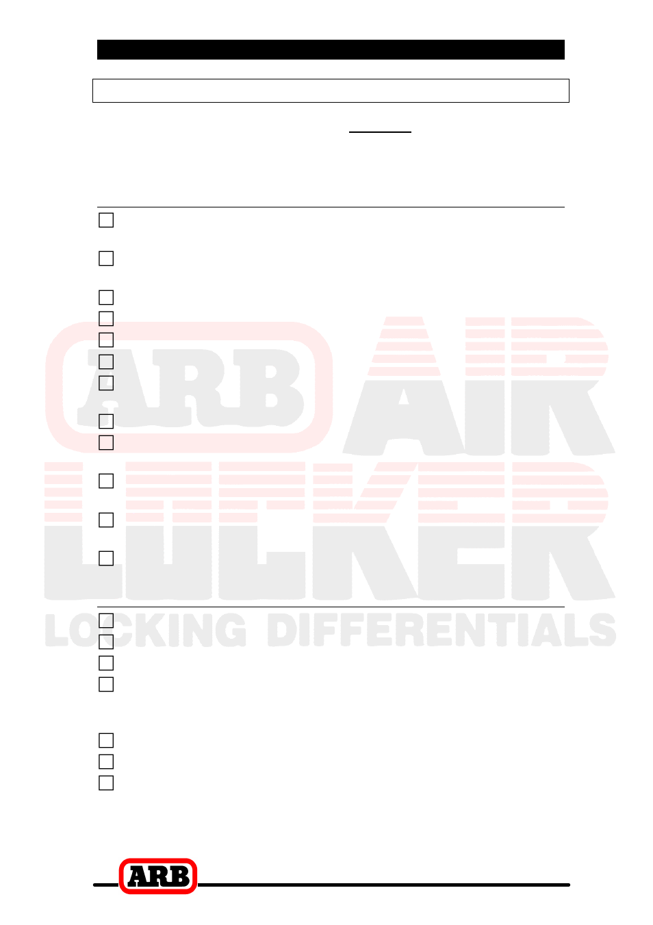 1 introduction, Tool-kit recommendations, Tools | Supplies | ARB RD85 User Manual | Page 6 / 42