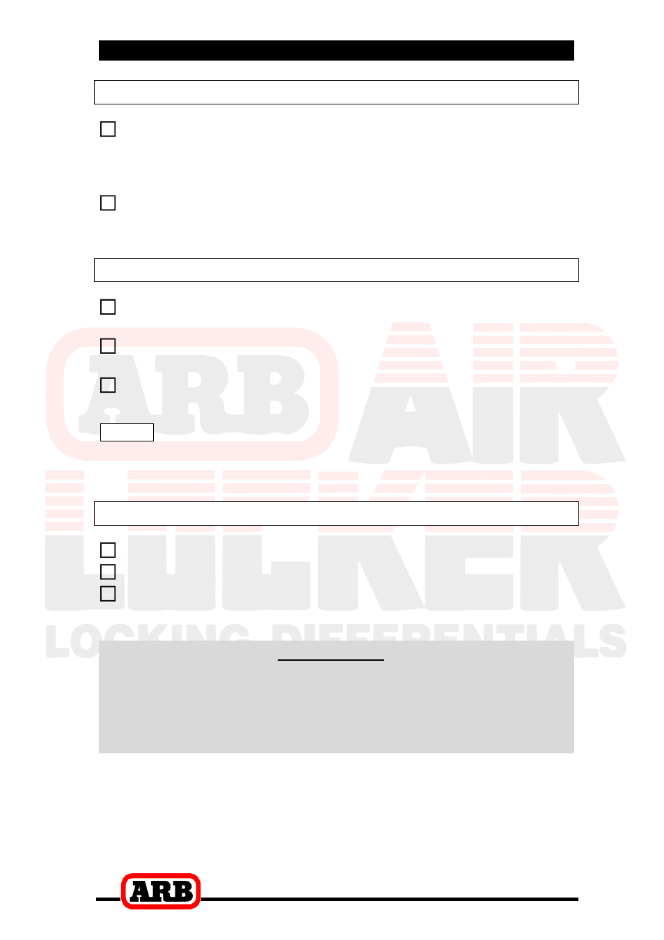 2 removing the existing differential, Vehicle support, Differential fluid drain | Removal of the axles and differential, Important | ARB RD127 User Manual | Page 7 / 40